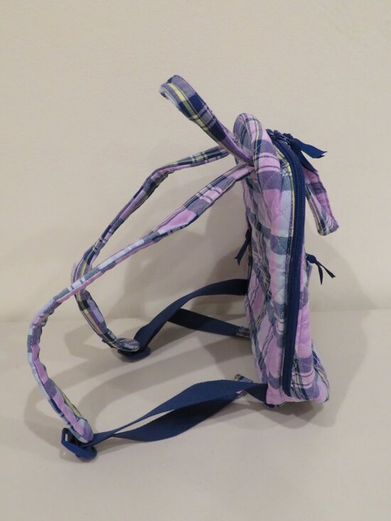 Vera Bradley Mini Totepack Amethyst Plaid Quilted Backpack main image 14
